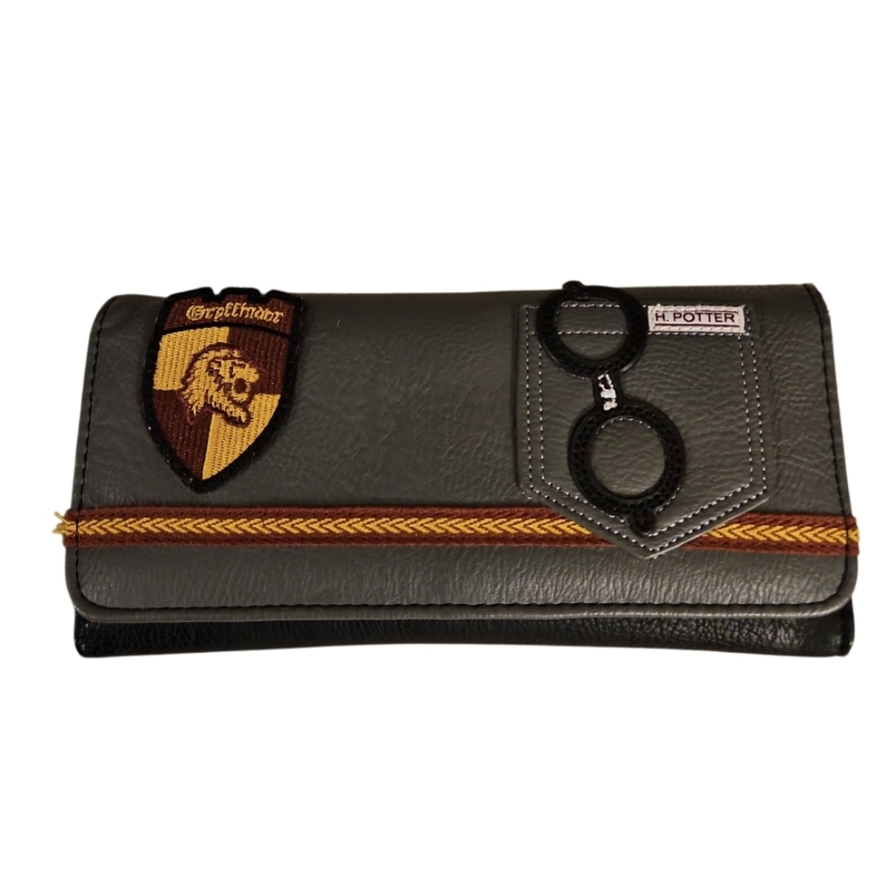 Loungefly Black Harry Potter Wallet with Gold Accents